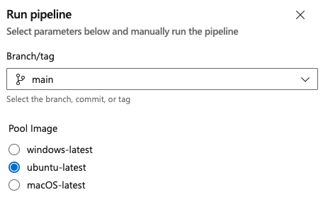 Azure Pipeline Parameter UI